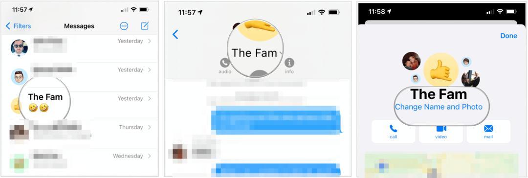 iOS 14 meddelandegrupp