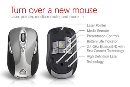 microsoft mus presentatörer laserpekare presentation knappar kontrollera trådlöst
