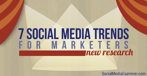 sociala medier trender för marknadsförare