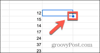 google sheets draghandtag