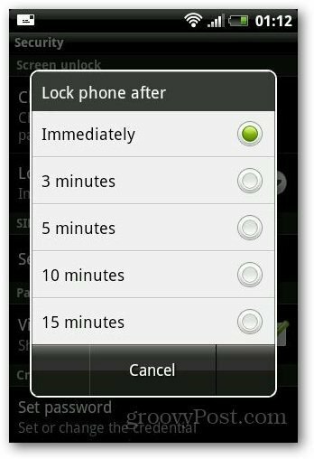 Hur du ställer in säkerhetslås på din Android-telefon