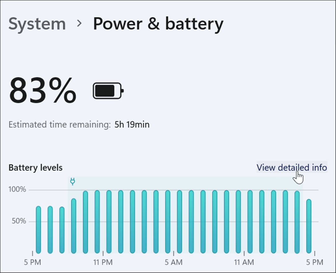 Så här kontrollerar du återstående batteritid på Windows 11