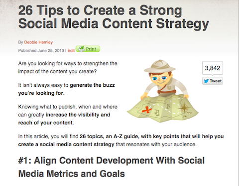 social medieinnehållsstrategi
