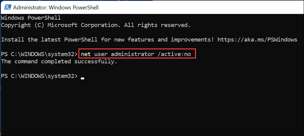 aktivera administratörskonto på Windows 11