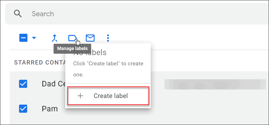  etikett skapa en grupp-e-postlista i gmail