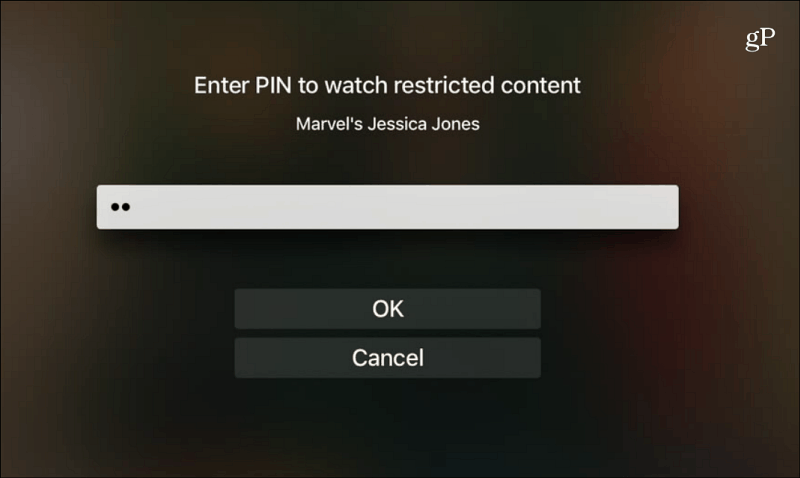 Netflix Ange PIN-klocka Begränsat innehåll