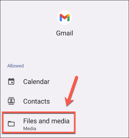 android gmail-filer och mediainställningar