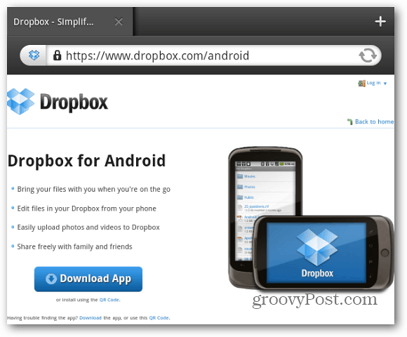 Dropbox för Android