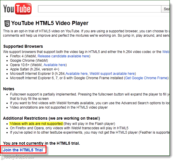 Se YouTube på din dator med HTML5 istället för Flash