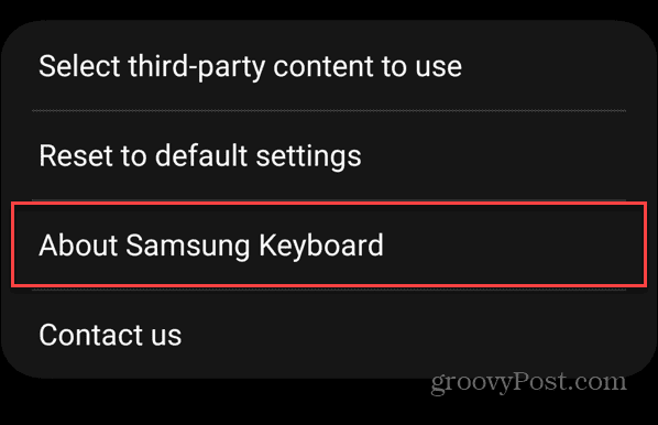 Android-tangentbord visas inte