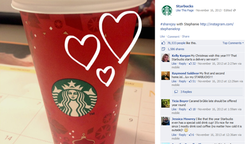 Starbucks Facebook-bild