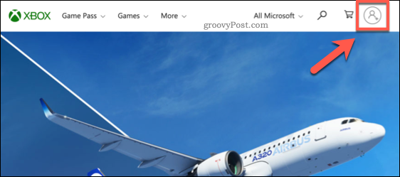Xbox-webbplats Logga in
