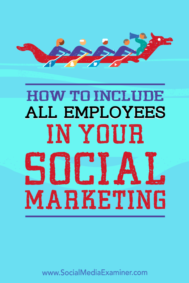 Hur man inkluderar alla anställda i din marknadsföring på sociala medier av Ann Smarty på Social Media Examiner.