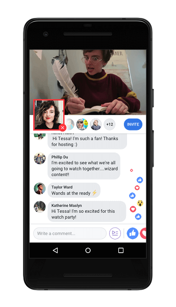 Facebook lanserar också Live Commentating, vilket gör att en Watch Party-värd kan gå live inom en Watch Party, bild-i-bild, för att dela kommentarer när videor spelas.