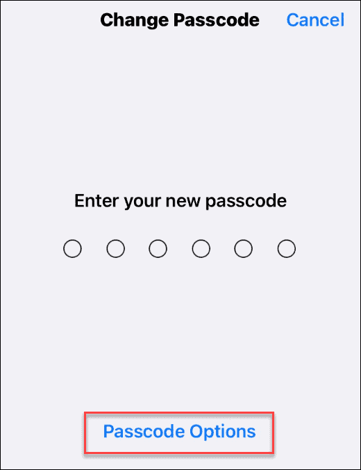 Ändra lösenordet på iPhone