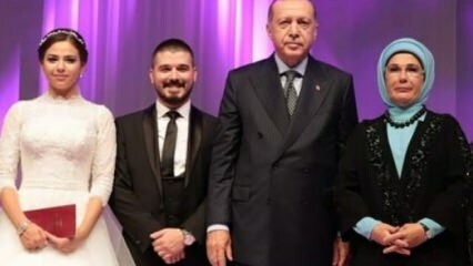 President Erdoğan och hans fru Emine Erdoğan var bröllopsvittnen!