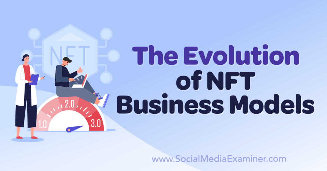 Utvecklingen av NFT affärsmodeller: Social Media Examinator