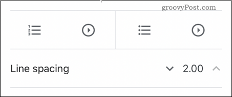 Ställer in Google Docs-linjeavstånd till två