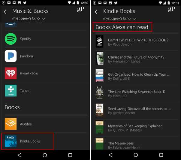 Hur man hittar Kindle e-böcker Alexa kan läsa för dig