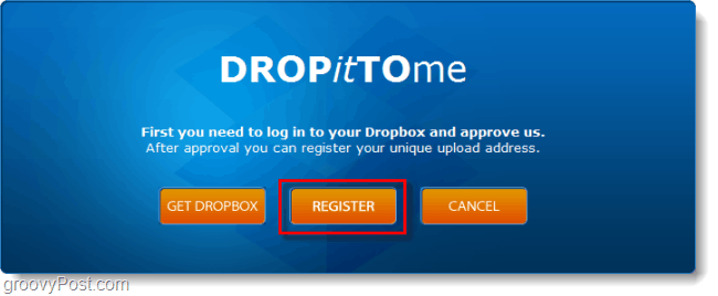 registrera ett dropbox-uppladdningskonto