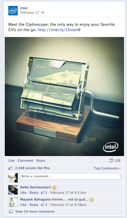 intel-inlägg på facebook