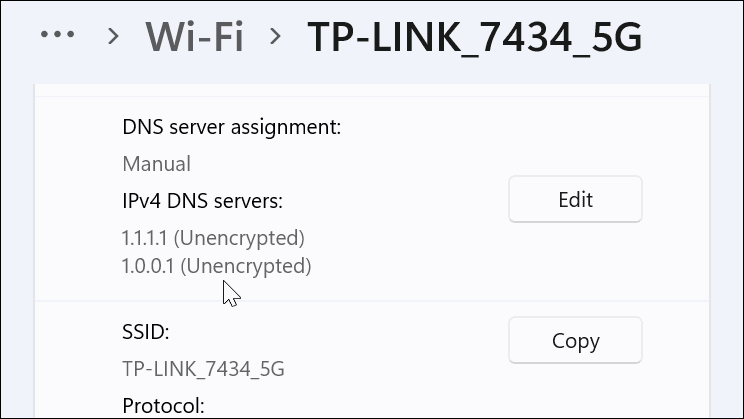 DNS-inställningar bekräftade