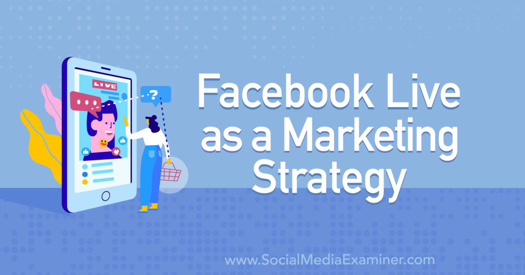 Facebook Live as a Marketing Strategy med insikter från Tiffany Lee Bymaster på social media Marketing Podcast.