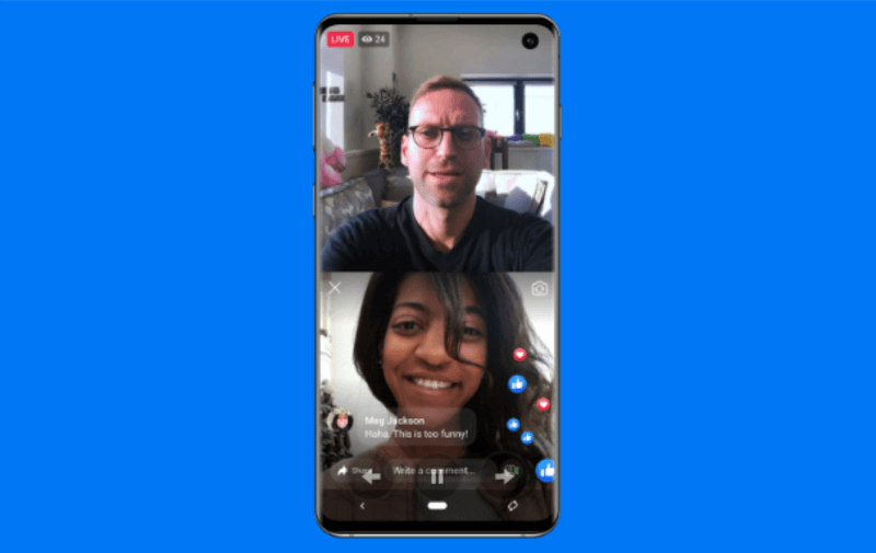 Facebook tar tillbaka Live With, vilket gör det möjligt för sidadministratörer eller profilägare att välja en gäst för att gå live med dem under en mobil sändning.