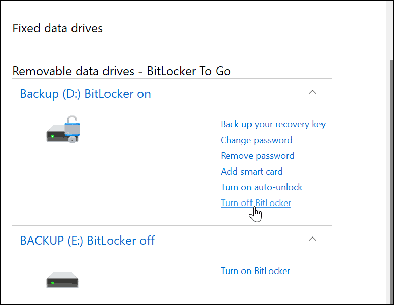 använd BitLocker för att gå på Windows 11