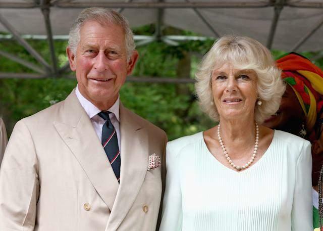 Kung Karl och hans hustru Camilla