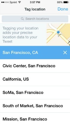 Twitter och Foursquare Partner för att lägga till plats i tweets