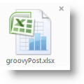 Office-webbappar - Skydrive Excel-ikon