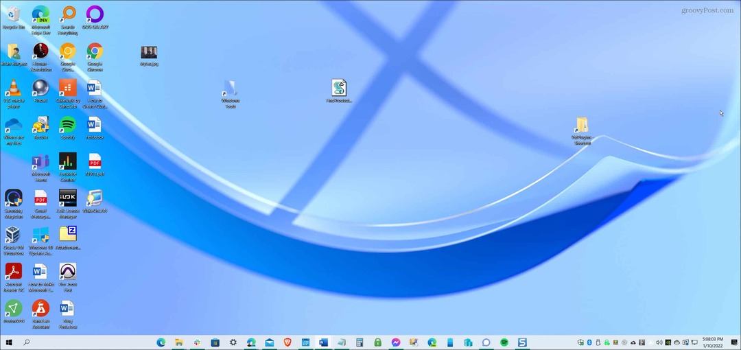 mitt aktivitetsfält i Windows 10
