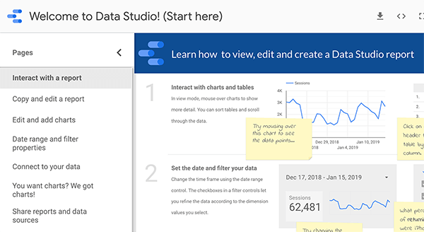 Så här kommer du igång i Google Data Studio, tips 1