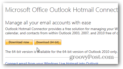 Outlook.com Outlook Hotmail Connector - Ladda ner