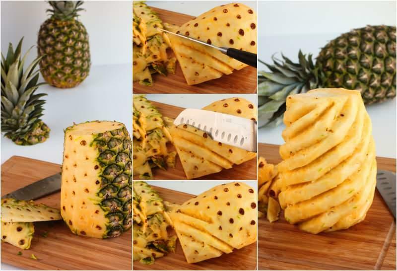 hur man skalar ananas