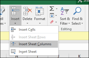 infoga-rad-eller-cell i Excel