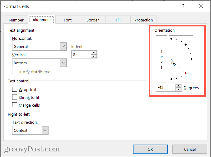 Formatera celljustering i Excel