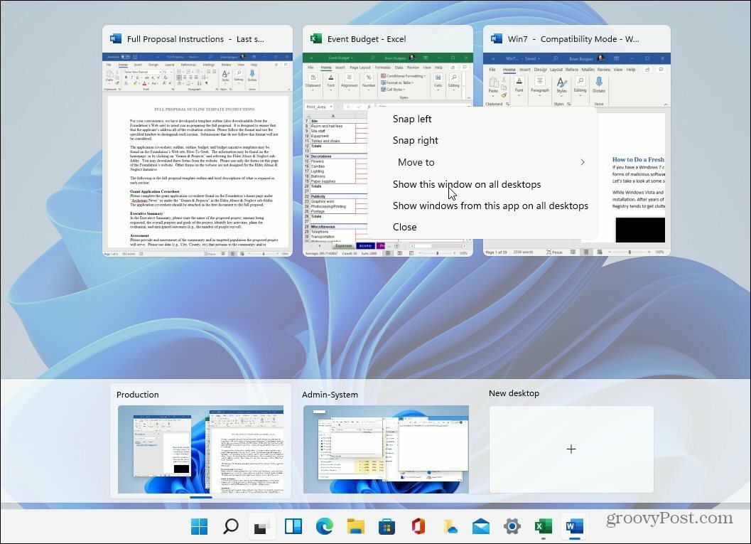 Virtuella skrivbord Windows 11