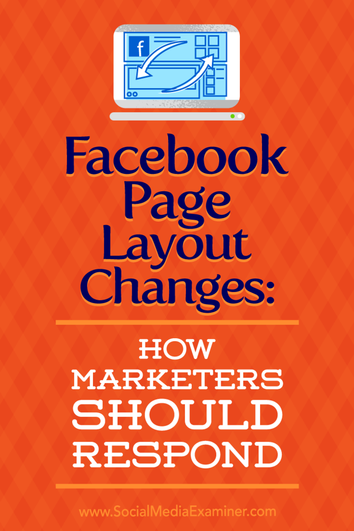 Ändringar av Facebook-sidlayout: Hur marknadsförare ska svara av Kristi Hines på Social Media Examiner.