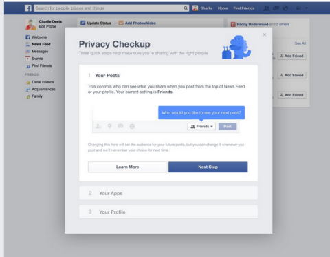 facebook sekretess kontroll