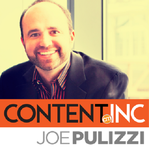 För Content Inc. använder Joe Pulizzi nytt innehåll för sina podcasts och kommande bok.