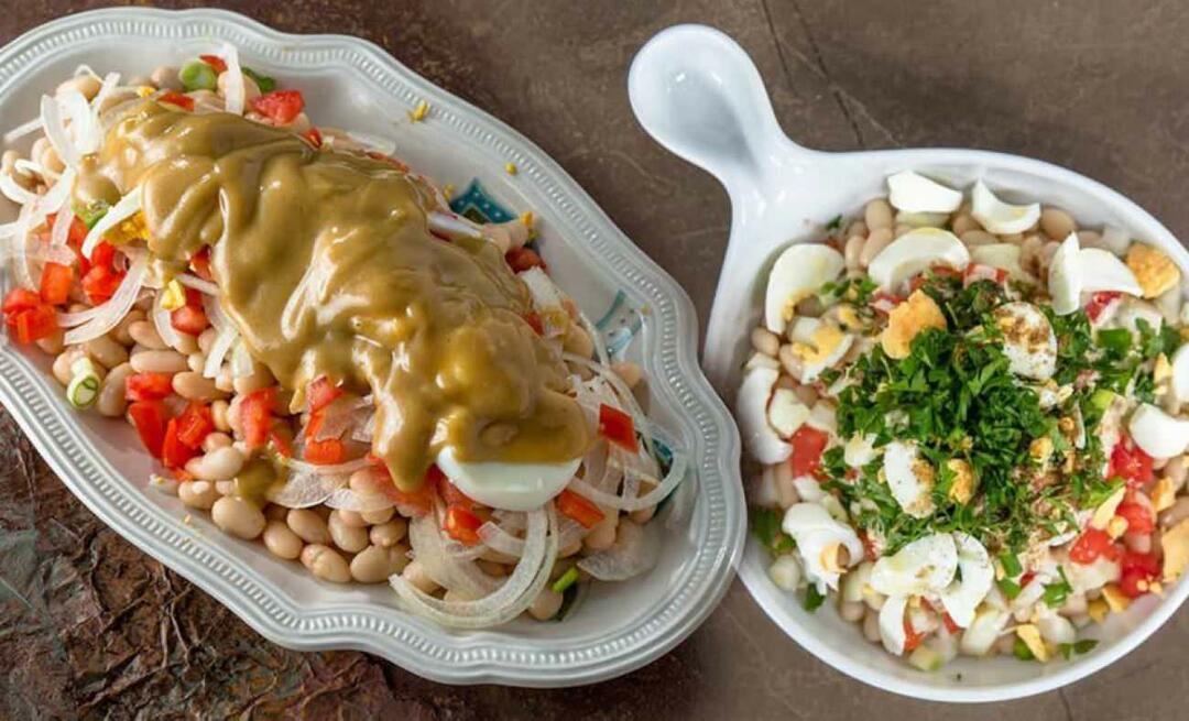 Hur gör man Antalya piyaz? Antalya stil tahini piyaz recept