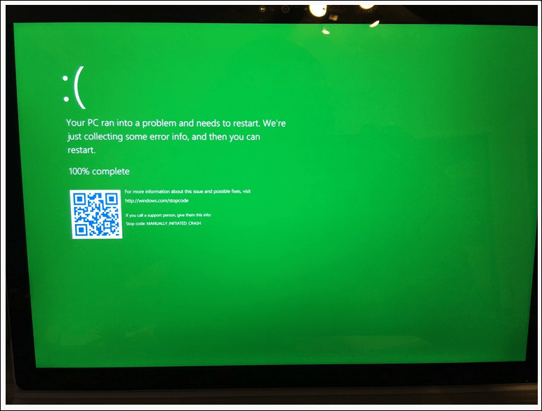 Microsoft introducerar Green Screen of Death exklusivt för Windows Insiders
