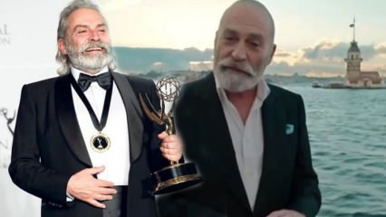 Haluk Bilginer tillkännagav Emmy-utmärkelsen framför Maiden's Tower!