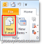 Skriv ett nytt e-postmeddelande i Outlook 2010