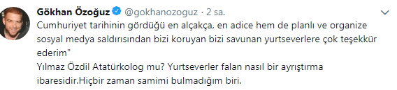 Stark kritik från Gökhan Özoğuz till Yılmaz Özdils dyra bok!