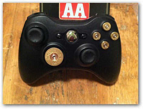 steampunk xbox 360 bullet knappkontroller