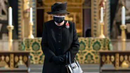 Drottning Elizabeth visades i en mask för första gången offentligt!