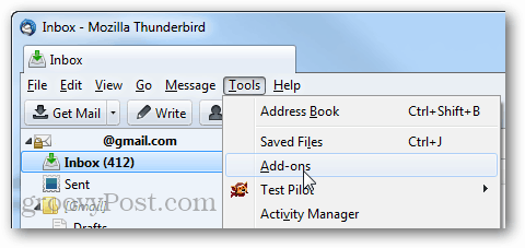 thunderbird-verktyg> tillägg